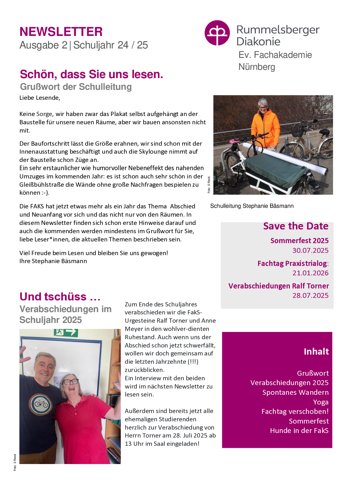 Newsletter - Ausgabe 2/2024-25 als PDF