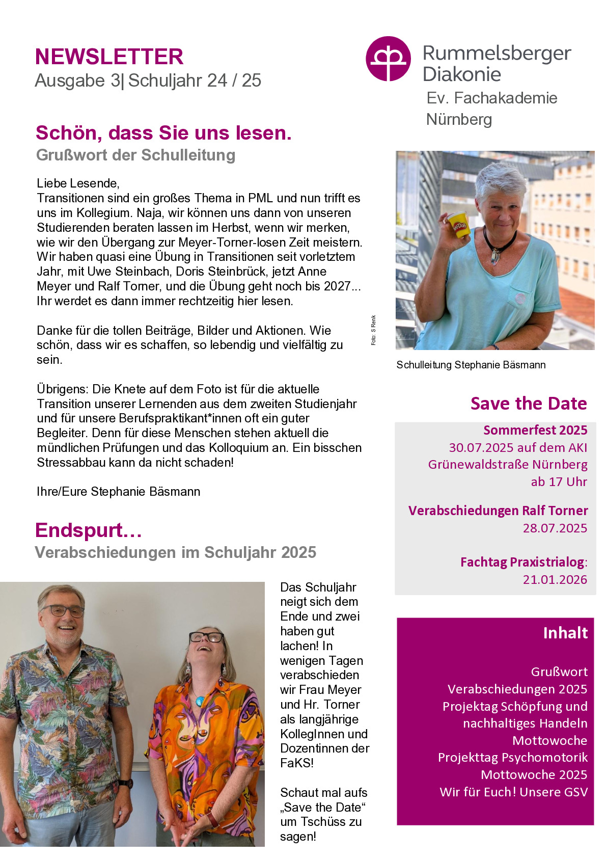 Newsletter - Ausgabe 3/2024-25 als PDF