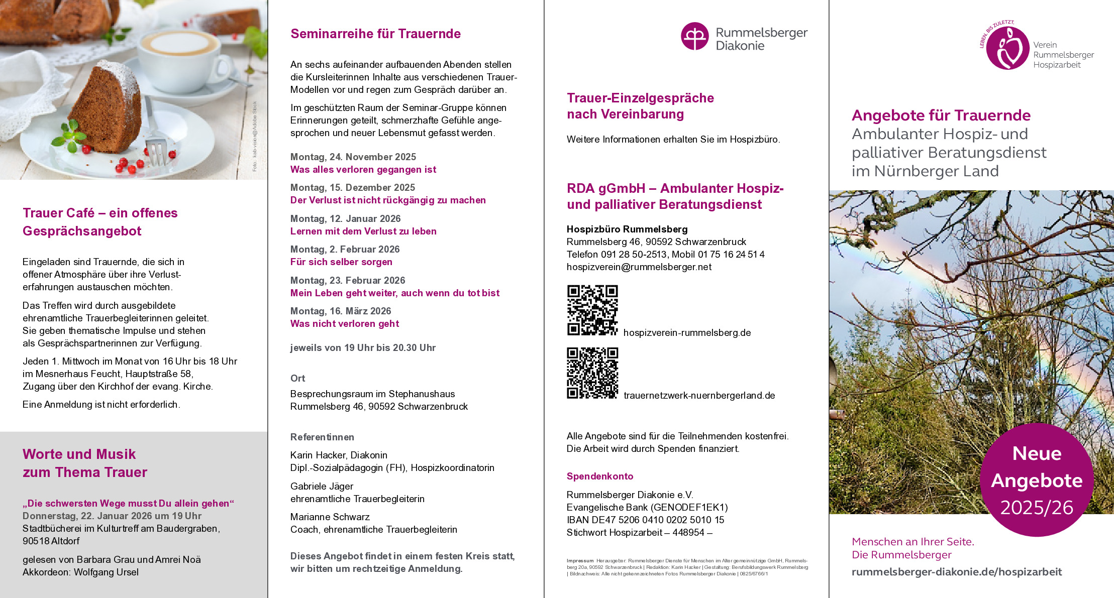 Angebote für Trauernde