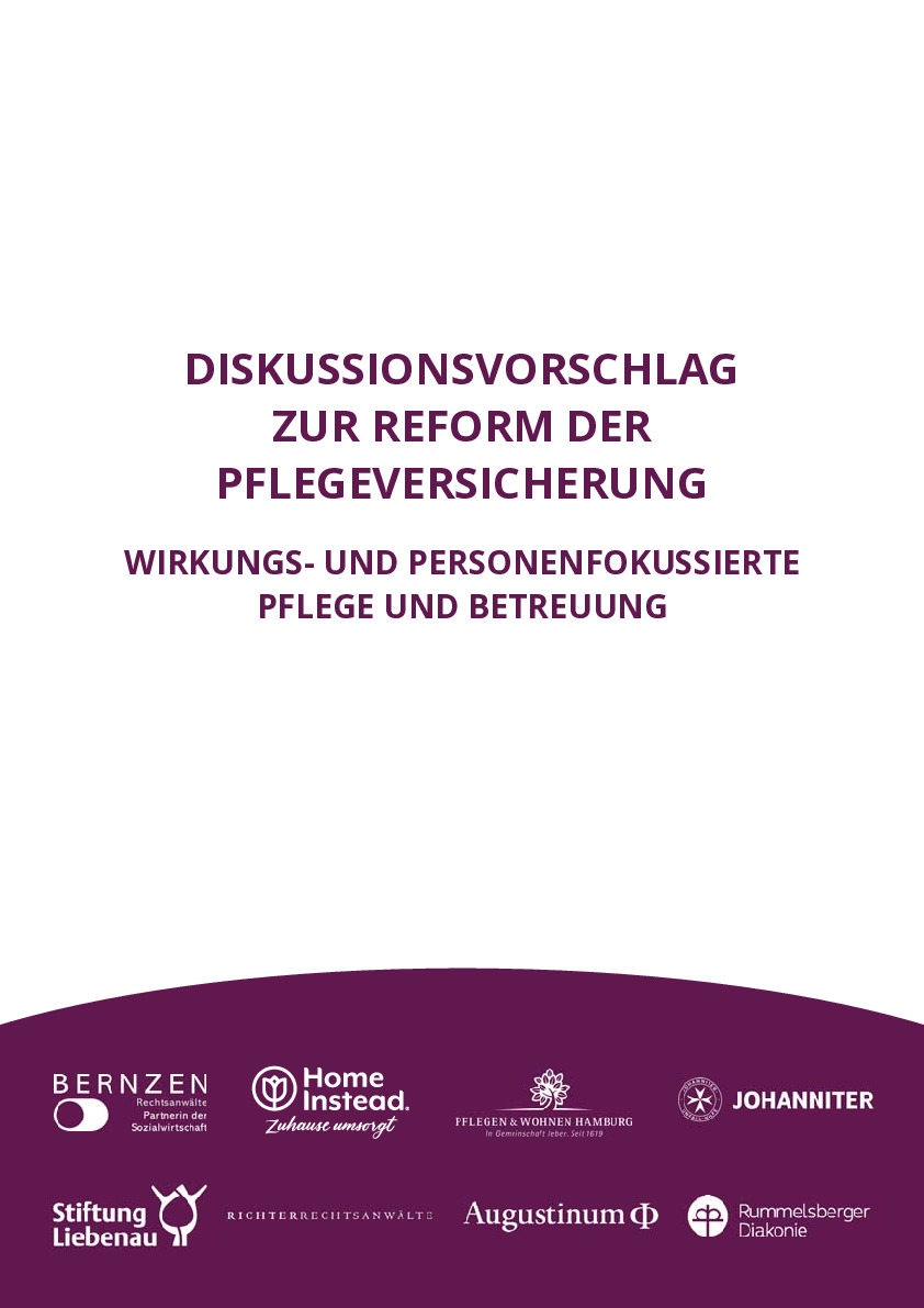 Diskussionspapier zur Pflegereform - das schlagen Leistungserbringer vor