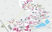 Fußweg vom Bahnhof Ochenbruck zur FAKS ist in Grün eingezeichnet