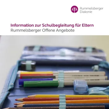 Cover für die Broschüre zur Schulbegleitung