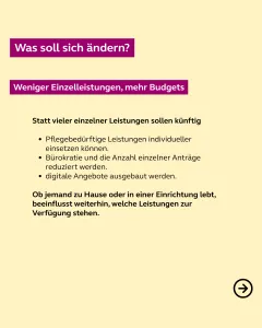 Was soll sich bei ambulanten und stationären Angeboten ändern?