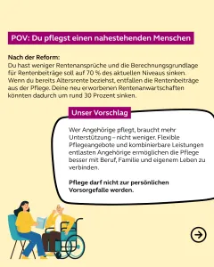 POV: Du pflegst einen nahestehenden Menschen