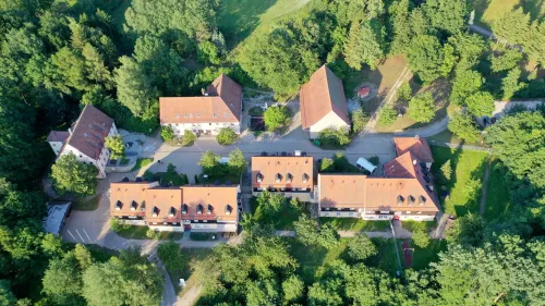 Wurzhof der Rummelsberger Diakonie in Postbauer-Heng von oben