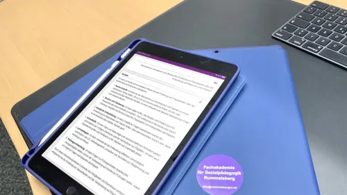 iPad mit KI Anwendung