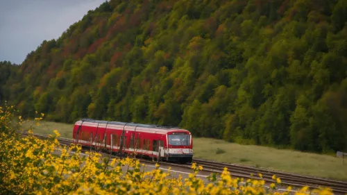 Mit der Bahn durch die Landschaft