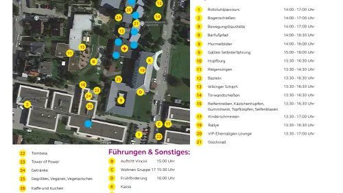 Lageplan Heilpädagogische Tagesstätte Sommerfest