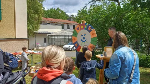 Glücksrad für die kleinen Gäste