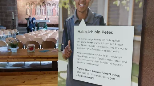 Ausstellung zu 25 Jahre Aktion Feuerkinder