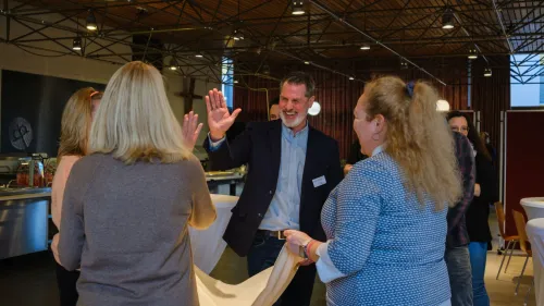 Iris Thieme befragte die Teilnehmenden zu ihrem Start in die Berufswelt.