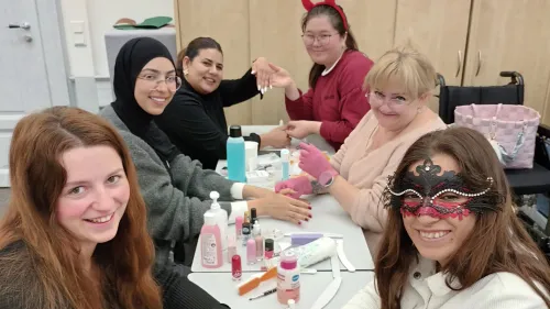 Wellness-Tag in Weißenburg - die LErnenden des dritten Jahrgangs dürfen entspannen.