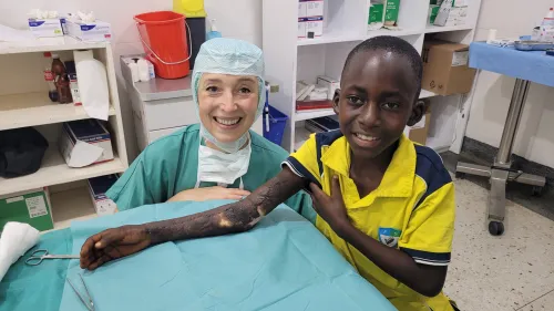 Dr. Katrin Stanger mit Patient