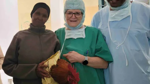 Hahn als Dank für Fr. Dr. Schraml