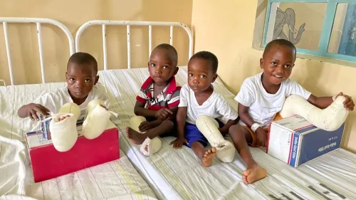 In den 15 Tagen nahm das Team 68 Gipsbehandlungen vor. 