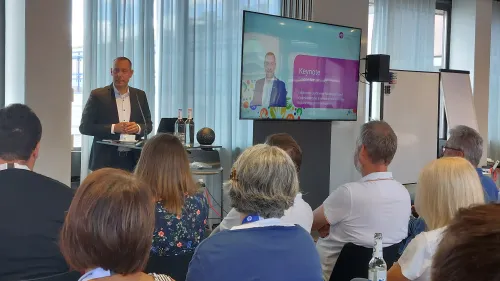 Landrat Armin Kroder spricht zu den Rummelsberger Führungskräften - Füko 2026