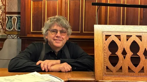 Ein besonderer Moment: Dr. Thomas Greif, Organist aus Rummelsberg, spielte in der Domkyrka von Uppsala. 