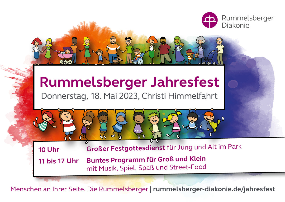 Poster zum Jahresfest der Rummelsberger Diakonie am 18.Mai 2023